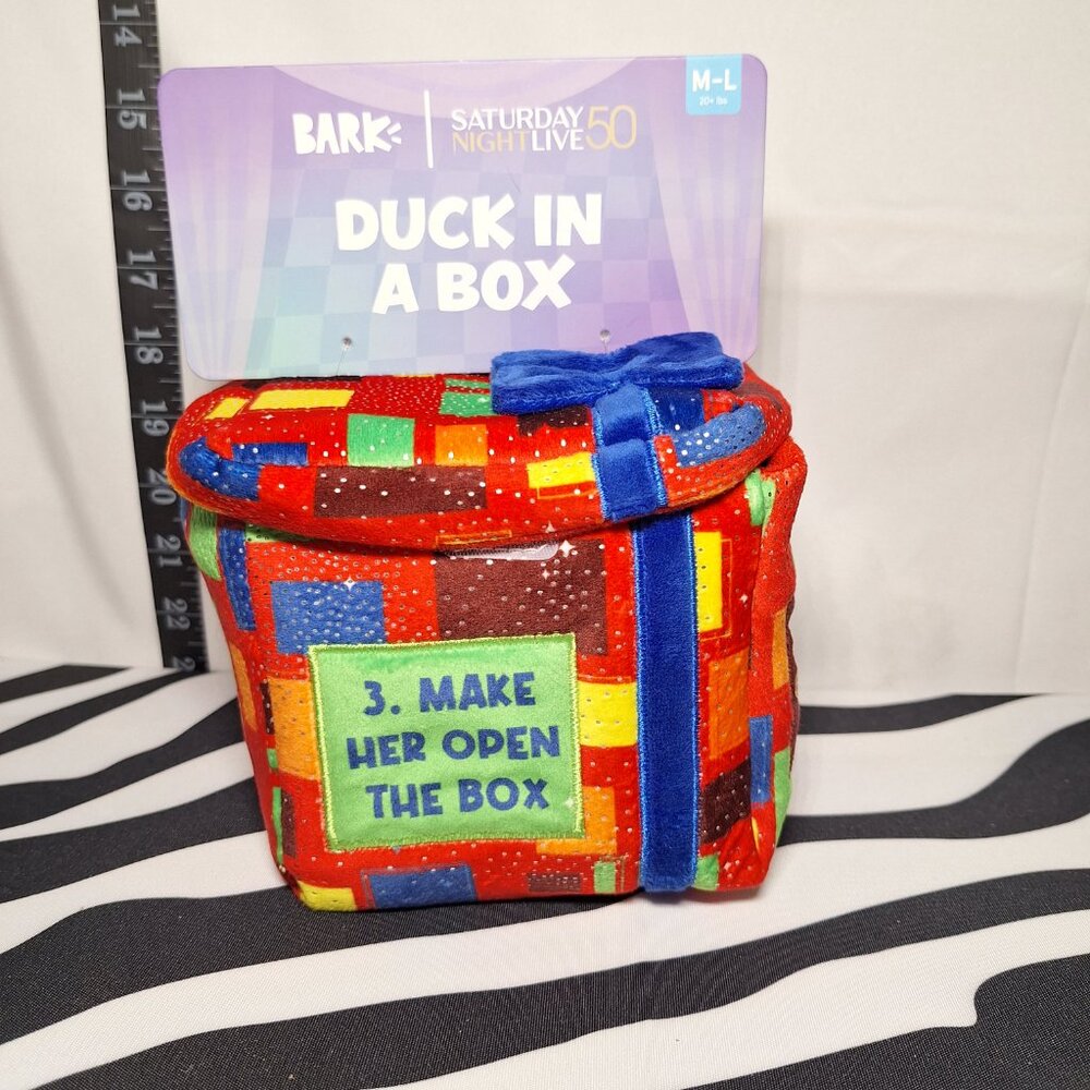 NWT Bark Sat Night Live 50 Schweddy Balls Dog Toy L & Duck in a Box Dog Toy M-L - Picture 10 of 16